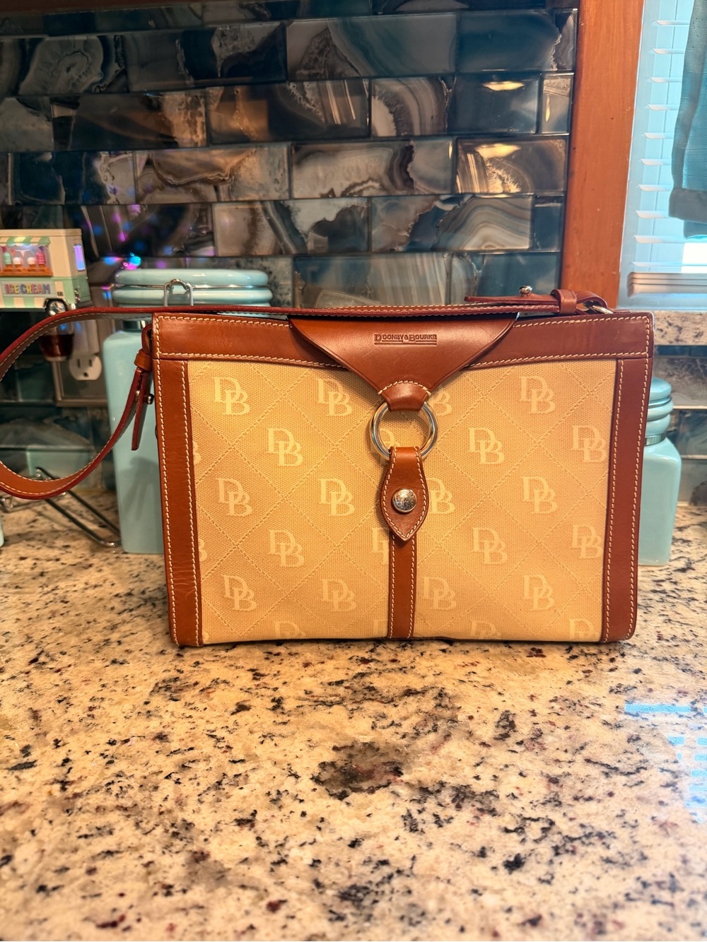 Vintage Dooney & Bourke Signature Logo Shoulder Bag - Picture 3 of 10